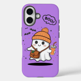 Cute Boo Fantasma Chica Funda para iPhone 16 – Kaw