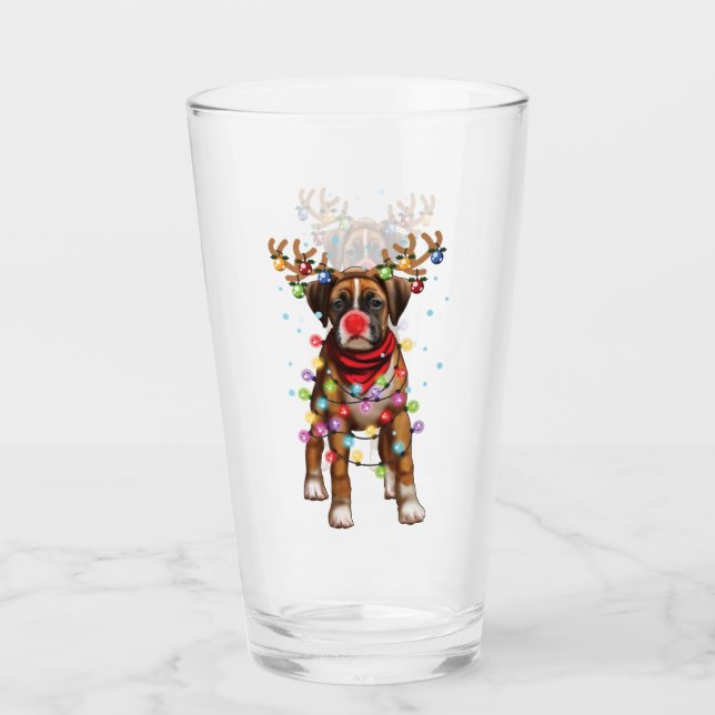 Cute Boxer Dog Funny Christmas Holiday Gifts (Anverso)