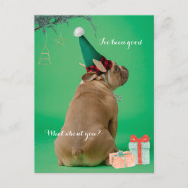Cute Boxer Dog Navidades he sido buena postal
