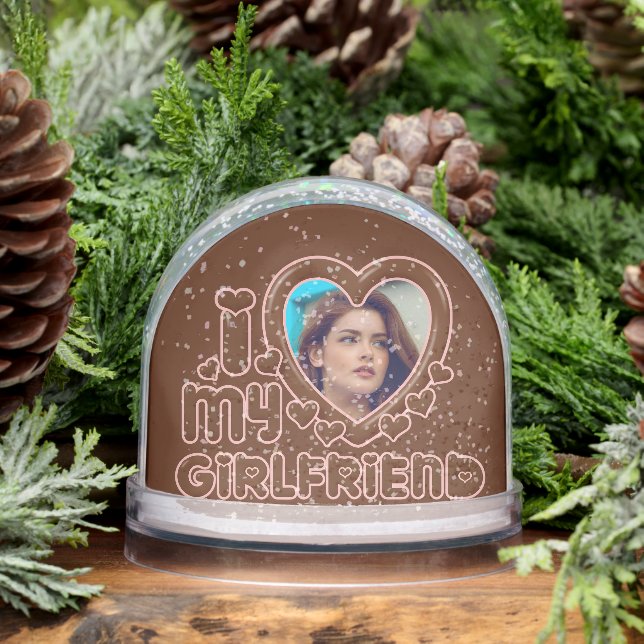 Cute Brown I Love My Girlfriend Photo (Invierno)