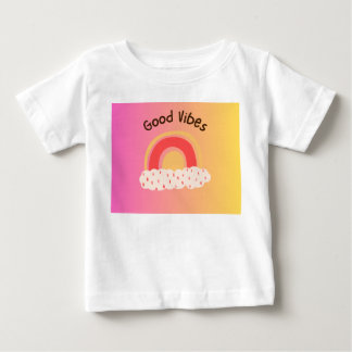 Cute "Buenas Vibraciones" Camiseta de Bebé Arcoíri