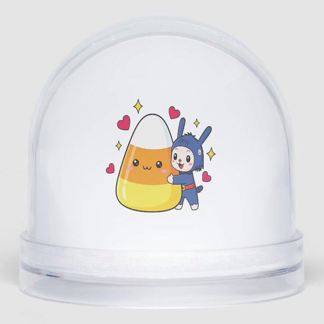 Cute Bunny Abgging Candy Corn (Anverso)