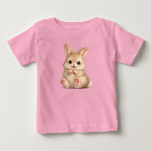 Cute Bunny Baby Fine Jersey Tee Regalo para Little