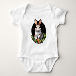 Cute Bunny Baby Jersey Bodysuit