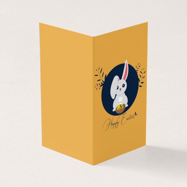 Cute Bunny Happy Easter Pack de 25 Mini Tarjetas (Exterior)