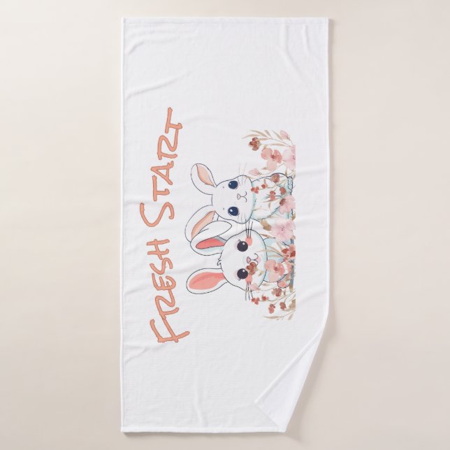 Cute Bunny Towel (Toalla de baño)