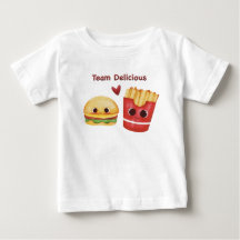 Cute Burger & Fries Camiseta de bebé de mejores am