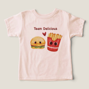Cute Burger & Fries Camiseta de bebé de mejores am