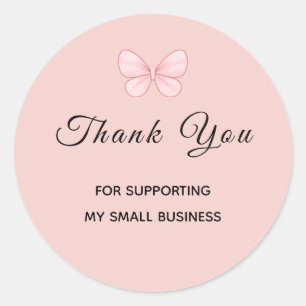 Cute Butterfly Small Business Calcomanía de agrade