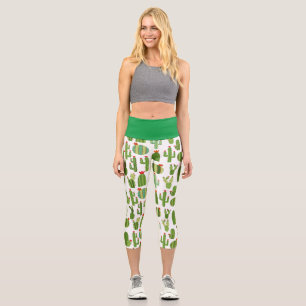 Cute Cacti Capri Leggings