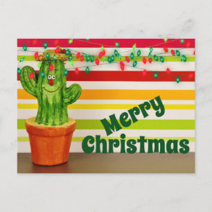 Cute Cactus Festivo Suroeste Feliz Navidad