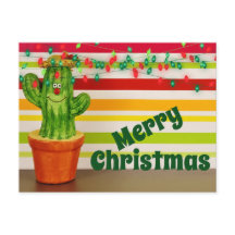 Cute Cactus Festivo Suroeste Feliz Navidad
