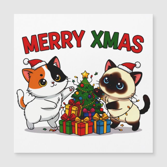 Cute Calico & Siamese Kitten Gift (Anverso)