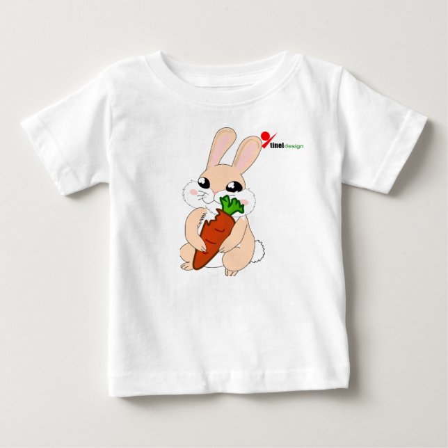 Cute Camiseta de bebé Hoppy Bunny Easter (Anverso)