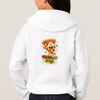 Cute camiseta de dibujos animados de pizza kawaii 