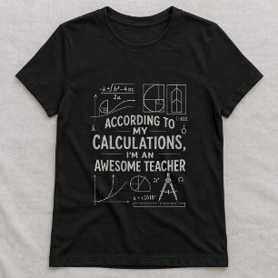 Cute Camiseta de Fórmula Matemática, Profesor Dive