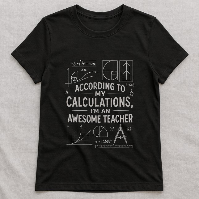 Cute Camiseta de Fórmula Matemática, Profesor Dive (Subido por el creador)