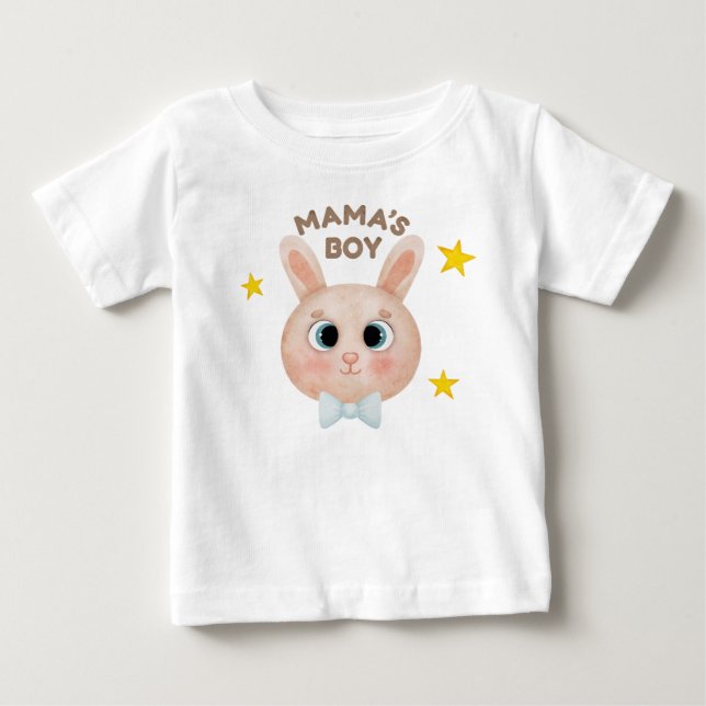 Cute Camiseta de Mamá para Bebé Conejo, Adorable K (Anverso)