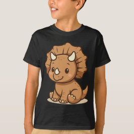 Cute Camiseta de Triceratops de Dibujos Animados p