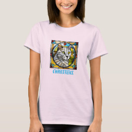 Cute Camiseta de Vidrio Emplomado Chartreux