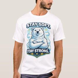 Cute Camiseta Gráfica Motivacional de Fuerza Anima