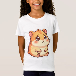 Cute Camiseta Infantil Hamster Chibi Triste Meme