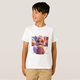 Cute Camiseta Kitty Palomitas de Maíz