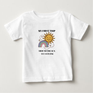 Cute Camiseta para bebé de primer viaje alrededor