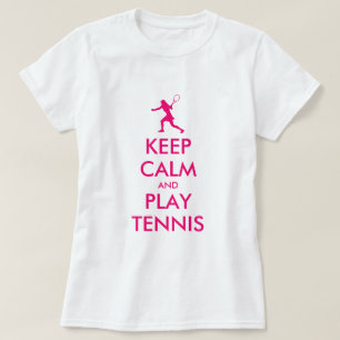 Cute camiseta para mujeres que dice mantén la calm