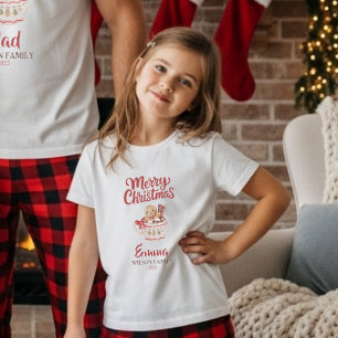 Cute Camiseta Personalizada de “Feliz Navidad” par