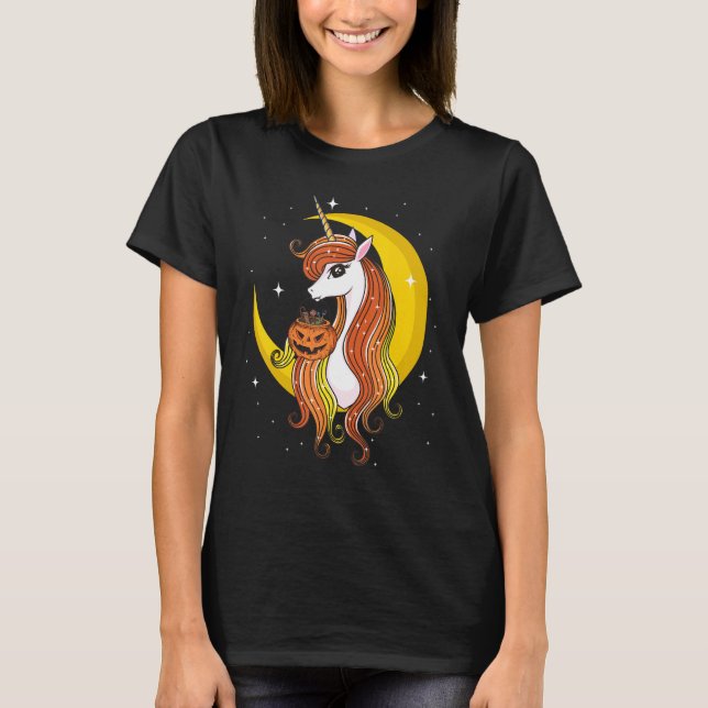 Cute Candy Corn Unicorn Top (Anverso)