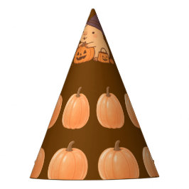 Cute Capybara en sombrero de Halloween de calabaza