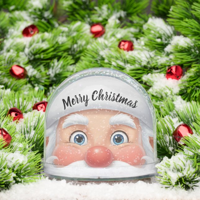 Cute cartoon Santa Claus face Christmas (Navidad)