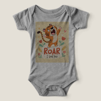 Cute Cartoon Tiger Roaring