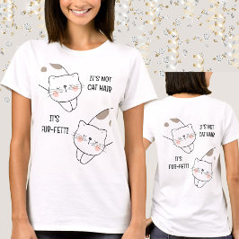 Cute Cat Custom Name Funny Cat Lover Camiseta