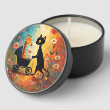 Cute Cat Giraffe Mini Candle Favors