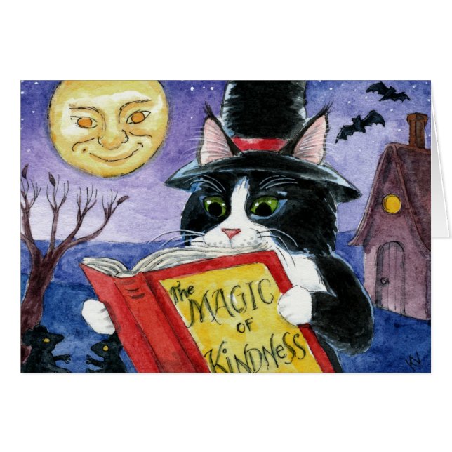 Cute Cat Halloween Witch Mouse (Anverso (Horizontal))