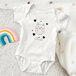 Cute Cat Heart Baby Body