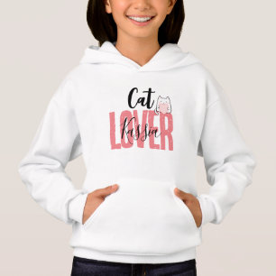 Cute Cat Lover Chica de nombre personalizado Pullo