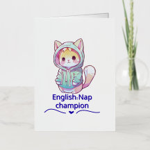 Cute Cat Nap Champion Too T-Shirt