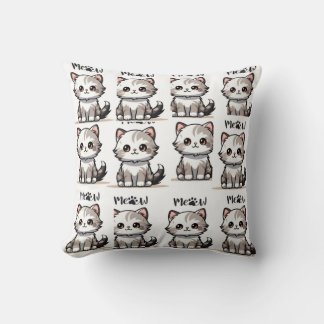 CUTE CATE LLENO DE COJÍN DECORATIVO
