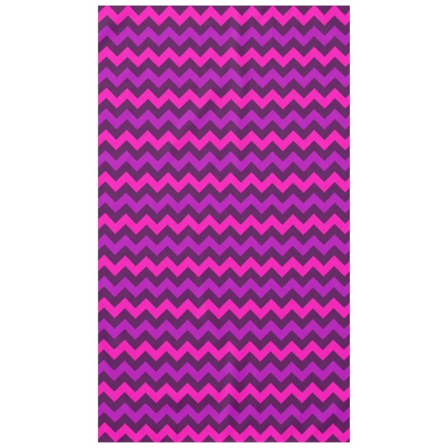 Cute Chevrons rosados púrpura grandes manteles (Anverso)