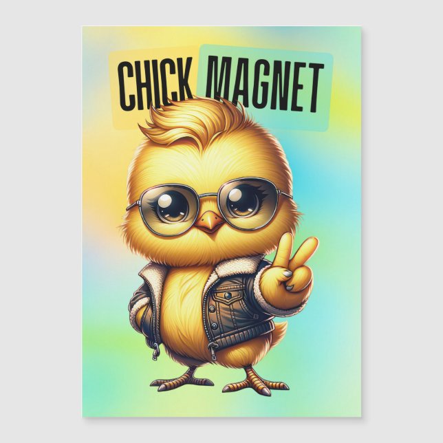 Cute Chick Magnet Funny Easter-54546 (Anverso)