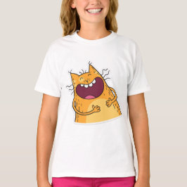 Cute, chico, tete, gatito, gracioso, gato camiseta