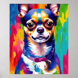 Cute Chihuahu , descarga perro de arte digital col