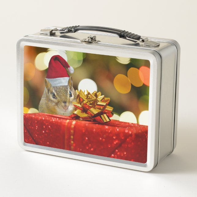 Cute Chipmunk Merry Christmas (Anverso)