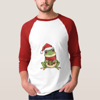 Cute Christmas Frog Sweater - Santa Frog Holding G