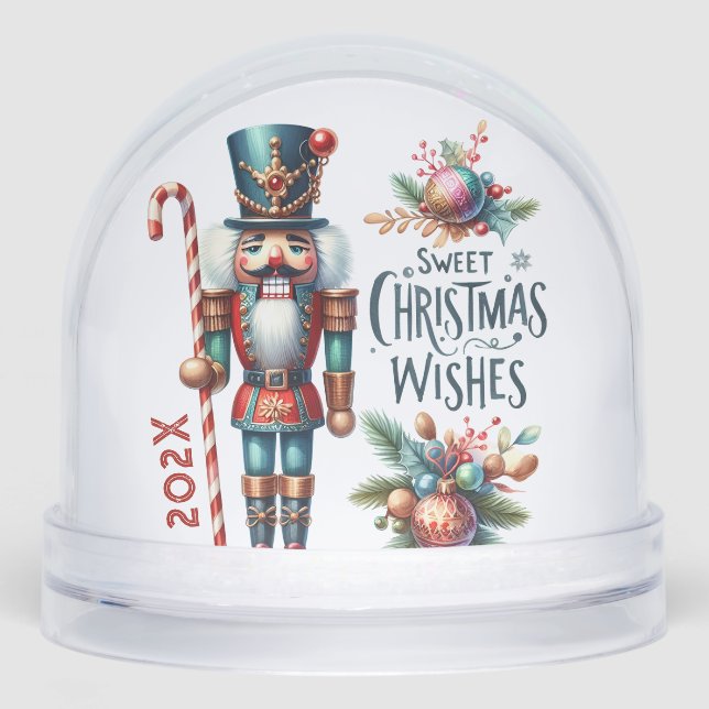 Cute Christmas Nutcracker  Snow Globes (Anverso)