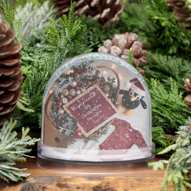 Cute Christmas penguin pregnancy announcement  (Invierno)