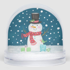 Cute Christmas snowman Family Photo